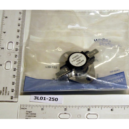 White-Rodgers 3L01-250 Snap Disc Fan Or Limit 3L01-250